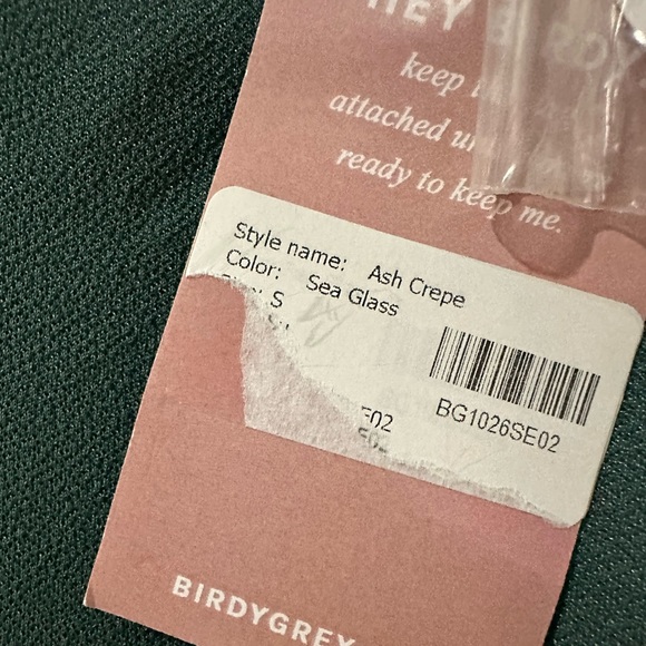 Birdy Grey ASH DRESS CREPE SEA GLASS Small NEW NWT BRIDESMAID WEDDING - Picture 5 of 6